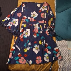 Mod Cloth XL floral and navy dress